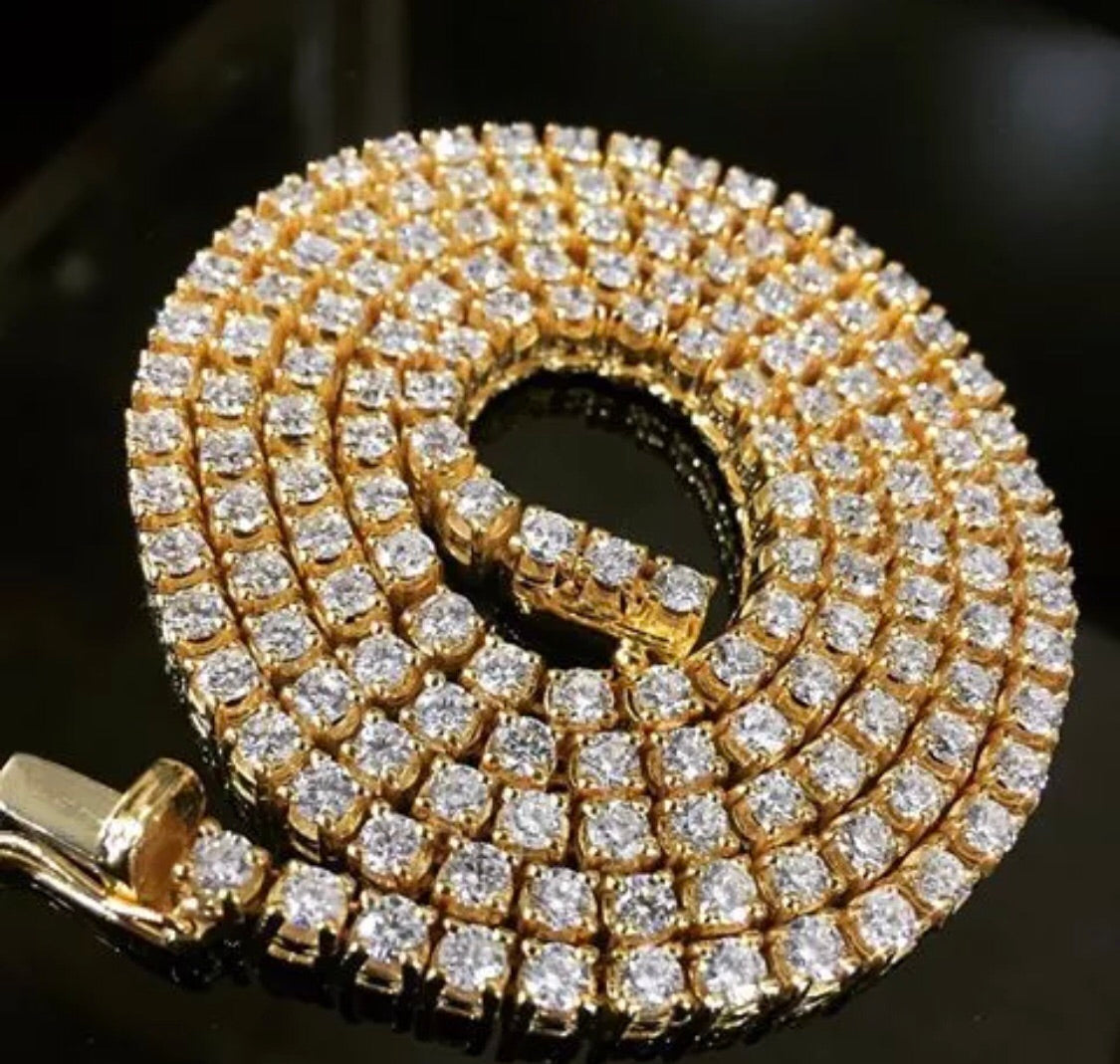 White Gold Tennis Necklace (4mm) – Gulf Coast Jewelz